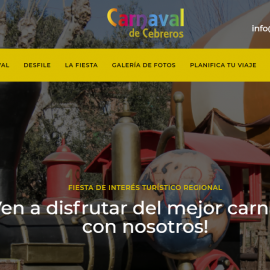 Cebreros estrena una web exclusiva de Carnaval